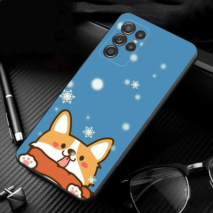 Phone Case for Samsung Galaxy S23 S22 S21 S20 Ultra S20 S22 S21 S10 S9 Plus S10E S20FE Corgi Sexy Cartoon Dog Ass