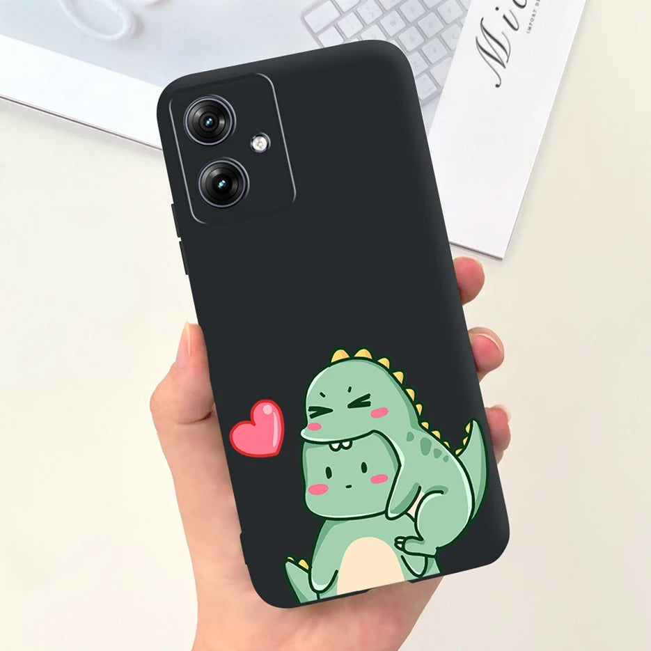 For Motorola Moto G54 Case MotoG84 XT2347 Cute Fashion Cartoon Cover Soft Silicone Phone Case For Moto G84 G 54 84 MotoG54 Shell