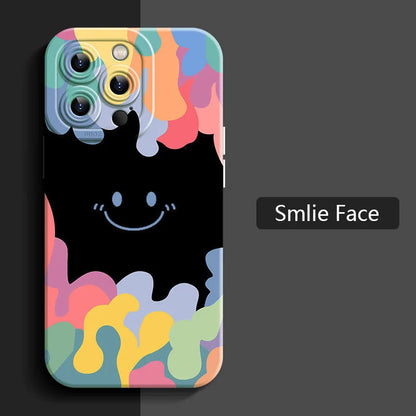 Luxury ice cream Smile Face Case For Samsung S24 S22 Ultra S23 Plus S21 S20 FE A32 A72 A73 A33 A13 A53 A52 A34 A14 A54 5G Cover