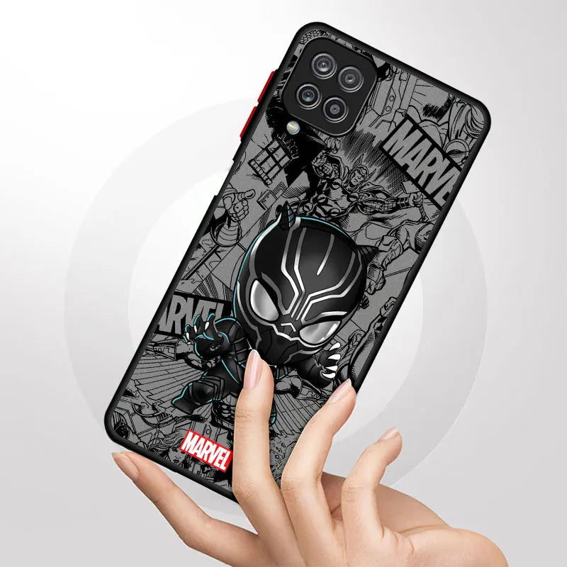 Cartoon Marvel Groot Spiderman Phone Case for Samsung Galaxy A71 A12 A22 A13 A33 A53 A73 A51 A31 A11 A14 A21s A72 A32 Cover