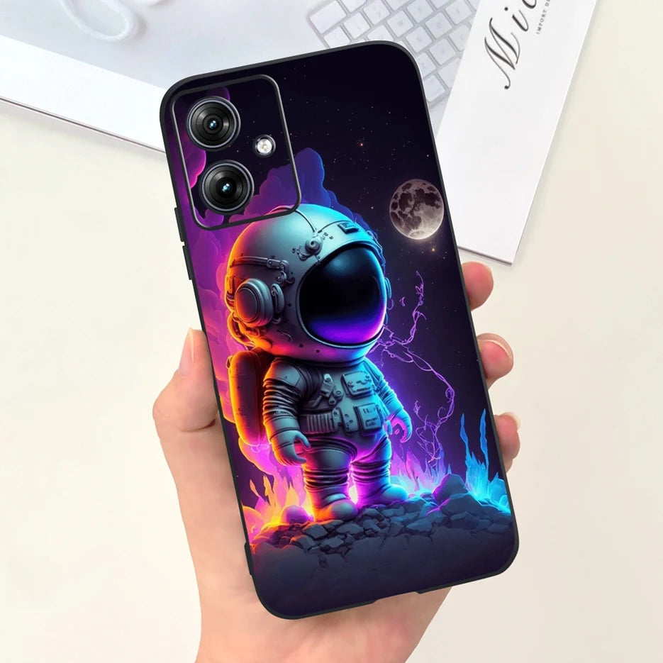 For Motorola Moto G54 Case MotoG84 XT2347 Cute Fashion Cartoon Cover Soft Silicone Phone Case For Moto G84 G 54 84 MotoG54 Shell