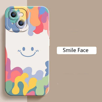 Luxury ice cream Smile Face Case For Samsung S24 S22 Ultra S23 Plus S21 S20 FE A32 A72 A73 A33 A13 A53 A52 A34 A14 A54 5G Cover