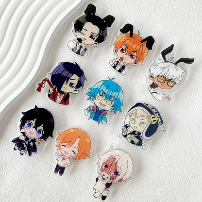 Cute Transparent Acrylic Cartoon Anime Mobile Phone Holder Quadratic enthusiast socket tok stand Grip