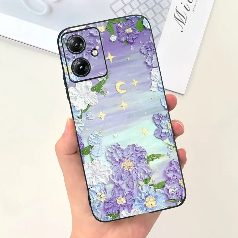 For Motorola Moto G54 Case MotoG84 XT2347 Cute Fashion Cartoon Cover Soft Silicone Phone Case For Moto G84 G 54 84 MotoG54 Shell