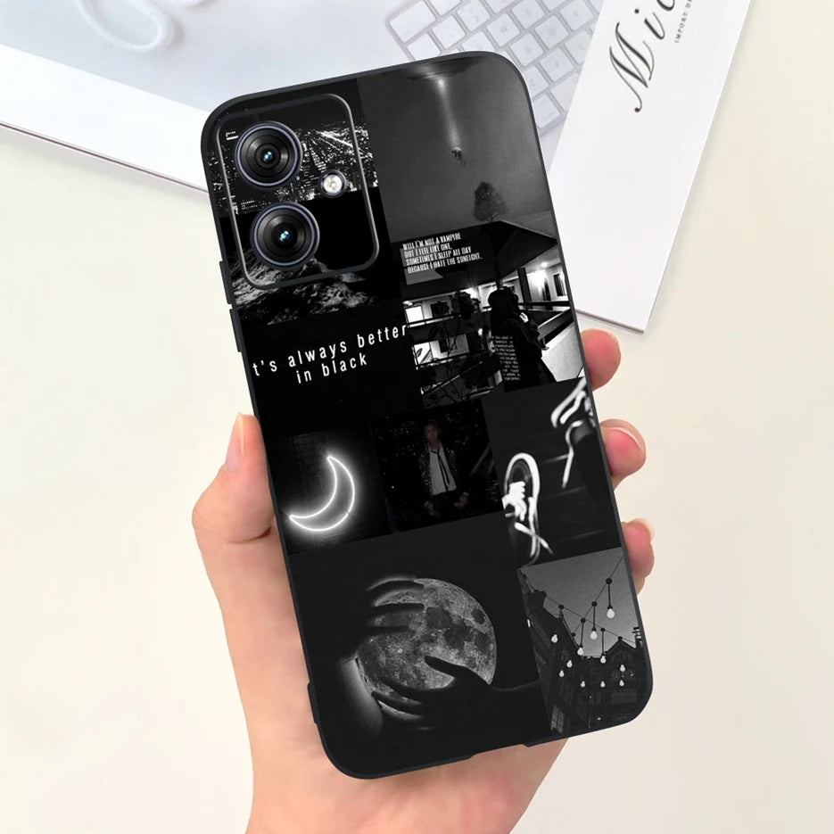 For Motorola Moto G54 Case MotoG84 XT2347 Cute Fashion Cartoon Cover Soft Silicone Phone Case For Moto G84 G 54 84 MotoG54 Shell