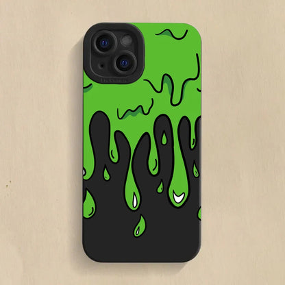 Fun Paint Graffiti Art Shockproof Silicone Phone Case For iPhone 15 14 13 12 11 16 Pro Max XS XR X 7 8 15 16 Plus SE 2020 Cover