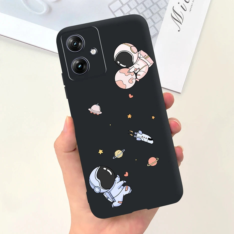 For Motorola Moto G54 Case MotoG84 XT2347 Cute Fashion Cartoon Cover Soft Silicone Phone Case For Moto G84 G 54 84 MotoG54 Shell