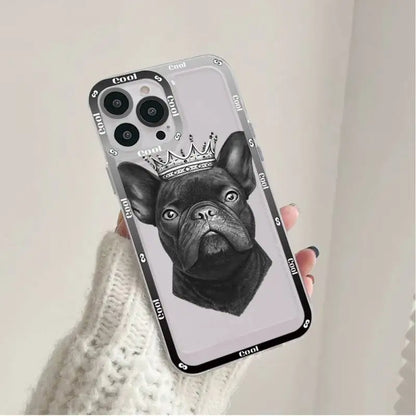 Pug Dog French Bulldog Phone Case for iPhone 11 12 13 Mini Pro Max 14 Pro Max Case shell