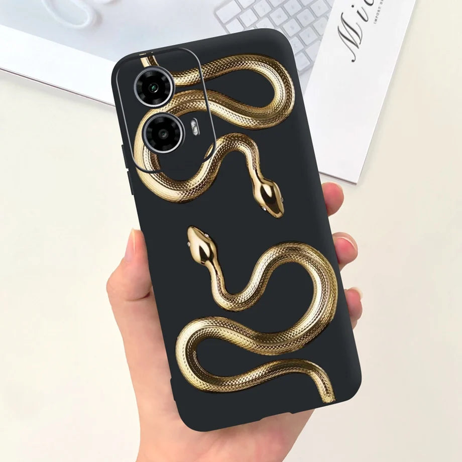 For Motorola Moto G34 / G24 / G04 / G24 Power Phone Case Soft Matte Silicone Cartoon Animal Fashion Bumper For Motorola G24 G04