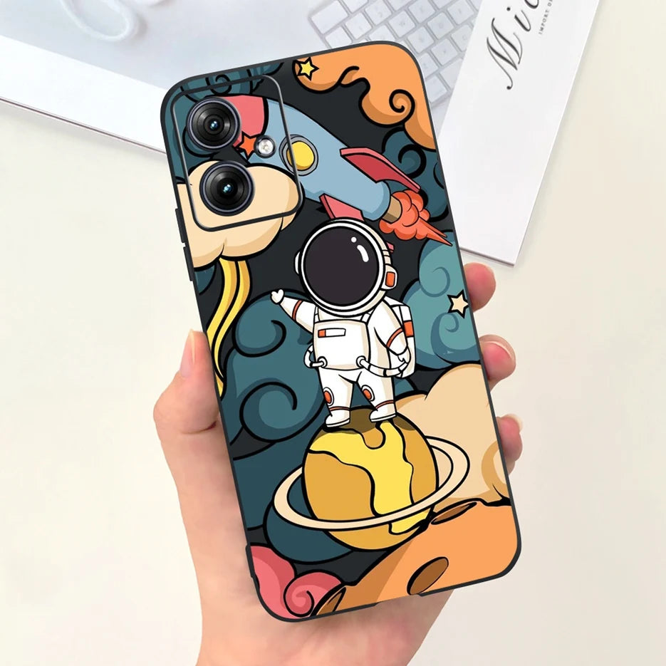 For Motorola Moto G54 Case MotoG84 XT2347 Cute Fashion Cartoon Cover Soft Silicone Phone Case For Moto G84 G 54 84 MotoG54 Shell