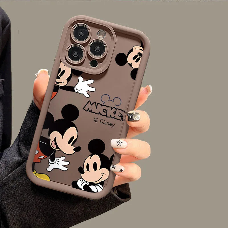 Smile Face Mickey Multistep Soft Phone Case for Motorola Moto G30 G20 E13 G22 G9 Play G14 G54 E22 E22i G04 G24 G34 Cartoon Cover