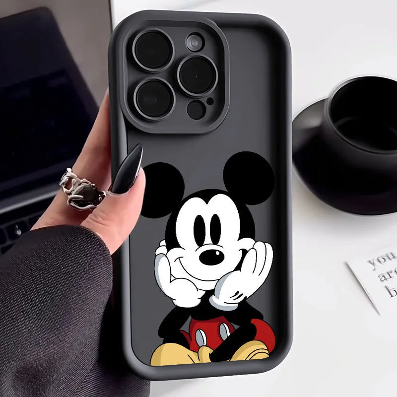 Smile Face Mickey Multistep Soft Phone Case for Motorola Moto G30 G20 E13 G22 G9 Play G14 G54 E22 E22i G04 G24 G34 Cartoon Cover