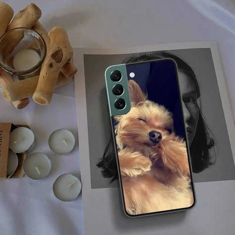Yorkshire terrier dog Phone Case For Samsung Galaxy A12 A22 A32 A42 A52 A72 A54 A34 A24 A14 A73 A53 A33 A23 A13 5G F52 F62 Cover