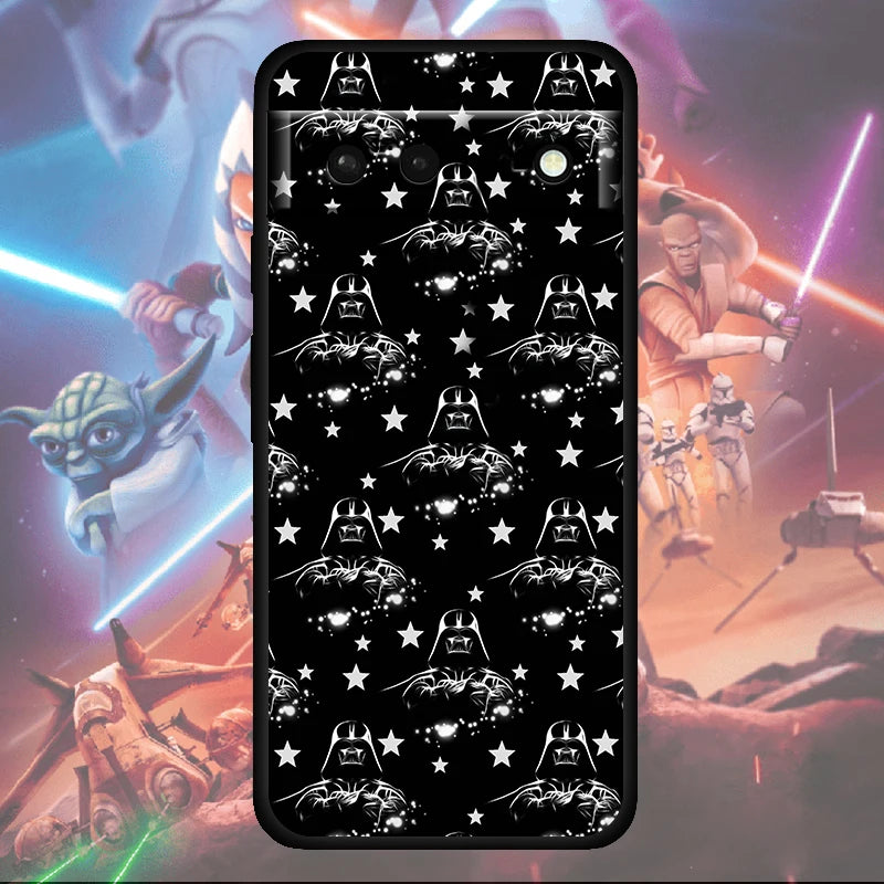 Star Wars Weapon Robot Cool Shockproof Cover For Google Pixel 7 6 6A 5 4 5A 4A XL 5G Pro TPU Soft Silicone Soft Black Phone Case