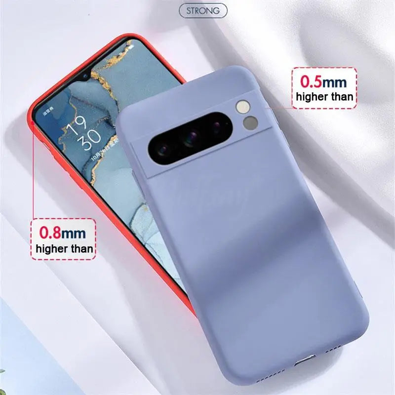 For Google Pixel 8 Pro Case Pixel 9 Pro XL Cover Liquid Silicone Rubber Protector TPU Case Pixel 8 Pro 8A 7A 7 6A 6 Pro Case