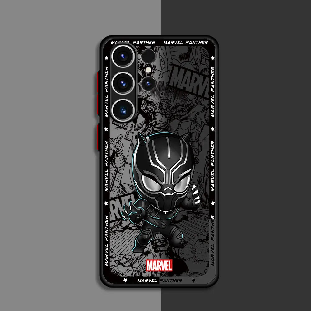 Cover Phone Case for Samsung Galaxy S24 Plus S22 S9 S10 Plus S21 S23 FE S20 FE S23 Ultra Cartoon Marvel Spiderman Groot