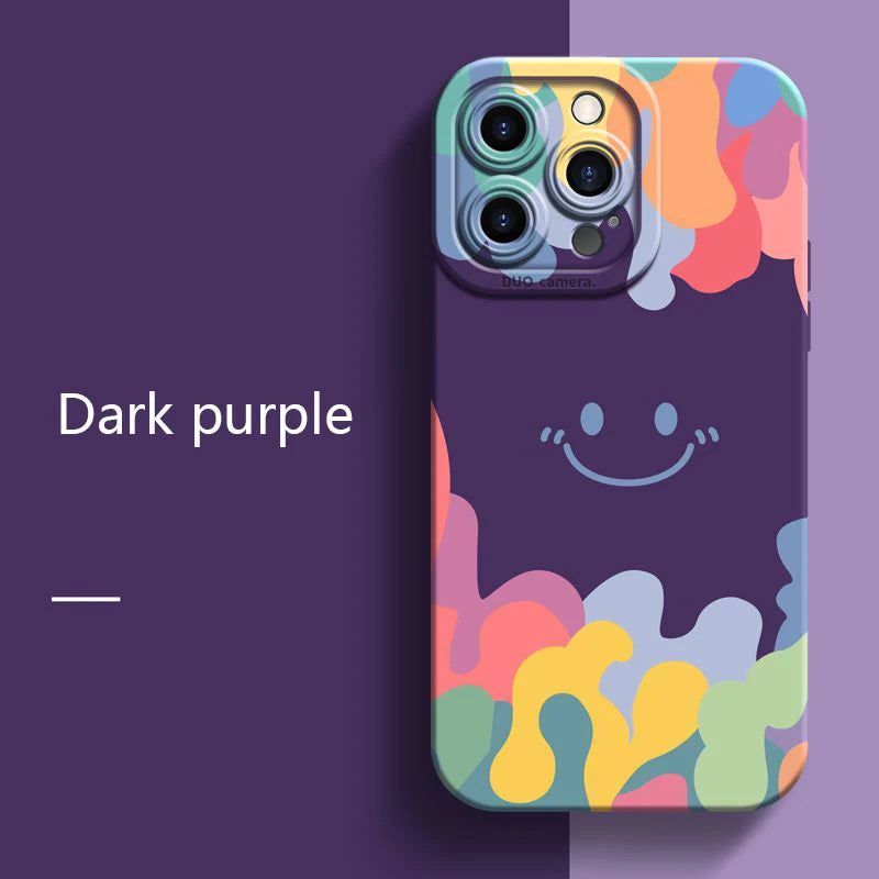 Luxury ice cream Smile Face Case For Samsung S24 S22 Ultra S23 Plus S21 S20 FE A32 A72 A73 A33 A13 A53 A52 A34 A14 A54 5G Cover