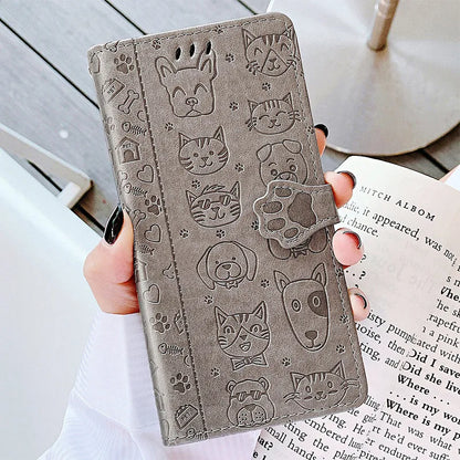 Leather Case For Google Pixel 7A 7 8 6 5 4 XL 6A 5A 4A 5G 5XL 4XL Pixel7 Flip Cat Dog Wallet Shockproof Book Phone Cover Case