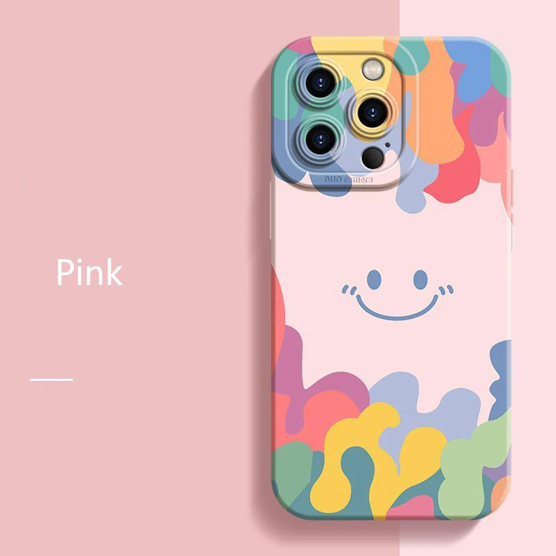 Luxury ice cream Smile Face Case For Samsung S24 S22 Ultra S23 Plus S21 S20 FE A32 A72 A73 A33 A13 A53 A52 A34 A14 A54 5G Cover