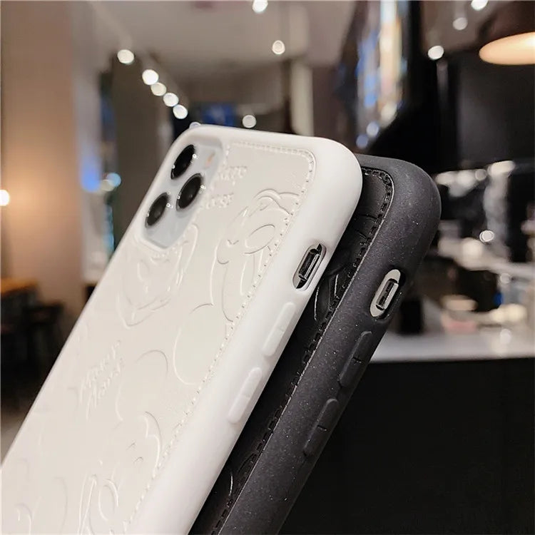 Cute Anime Mickey Mouse Cartoon Phone Case for iPhone 15 14 13 12 11 Pro Max Xr Xs 7 8 14 Plus 3D Disney Soft Silicone Cover