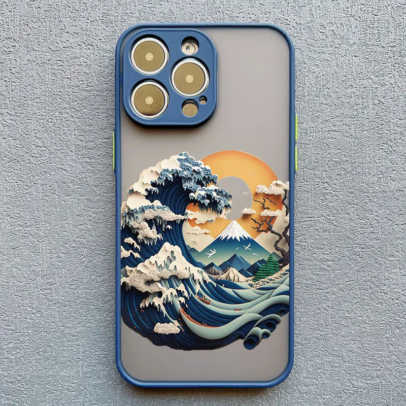 Printing Landscape Phone case For iPhone 15 14 7 8 Plus XS X XR 14 13 Pro Max 13 12 Pro Max Mini Creative Mountains Back Cover