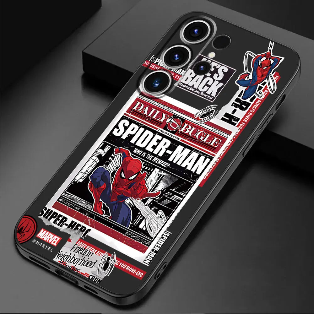 Phone Case for Samsung Galaxy S9 S10e S22 Plus S23 S20 FE S8 S7 S10 S21 Ultra 5G TPU Soft Marvel superhero Spider Man Cover