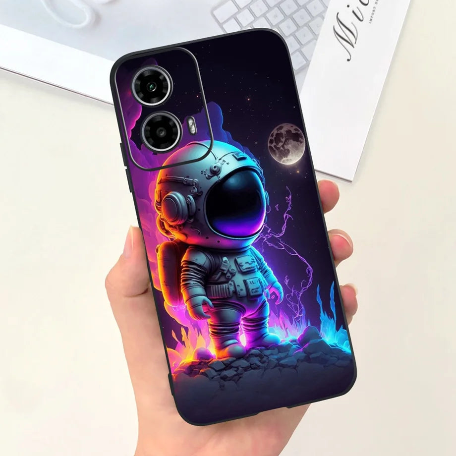 For Motorola Moto G34 / G24 / G04 / G24 Power Phone Case Soft Matte Silicone Cartoon Animal Fashion Bumper For Motorola G24 G04