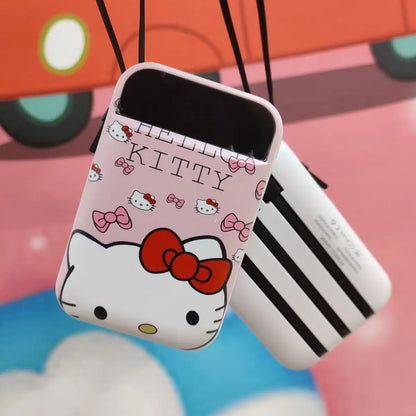 Sanrio cute Hello Kitty kawaii anime mobile power supply 20000mAh self-contained line girl mini portable mobile phone universal