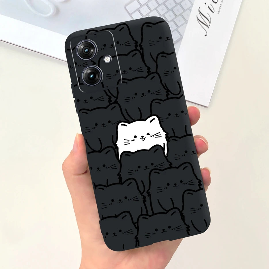 For Motorola Moto G54 Case MotoG84 XT2347 Cute Fashion Cartoon Cover Soft Silicone Phone Case For Moto G84 G 54 84 MotoG54 Shell