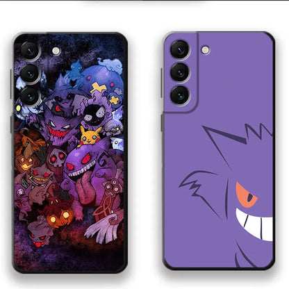 Gengar Pokemon Phone Case for Samsung Galaxy S21 S22 Ultra 5G S21 Plus S10e S7 S20 FE S8 S9 S10 S22Plus TPU Soft Cases Cover