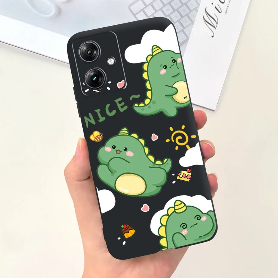 For Motorola Moto G54 Case MotoG84 XT2347 Cute Fashion Cartoon Cover Soft Silicone Phone Case For Moto G84 G 54 84 MotoG54 Shell