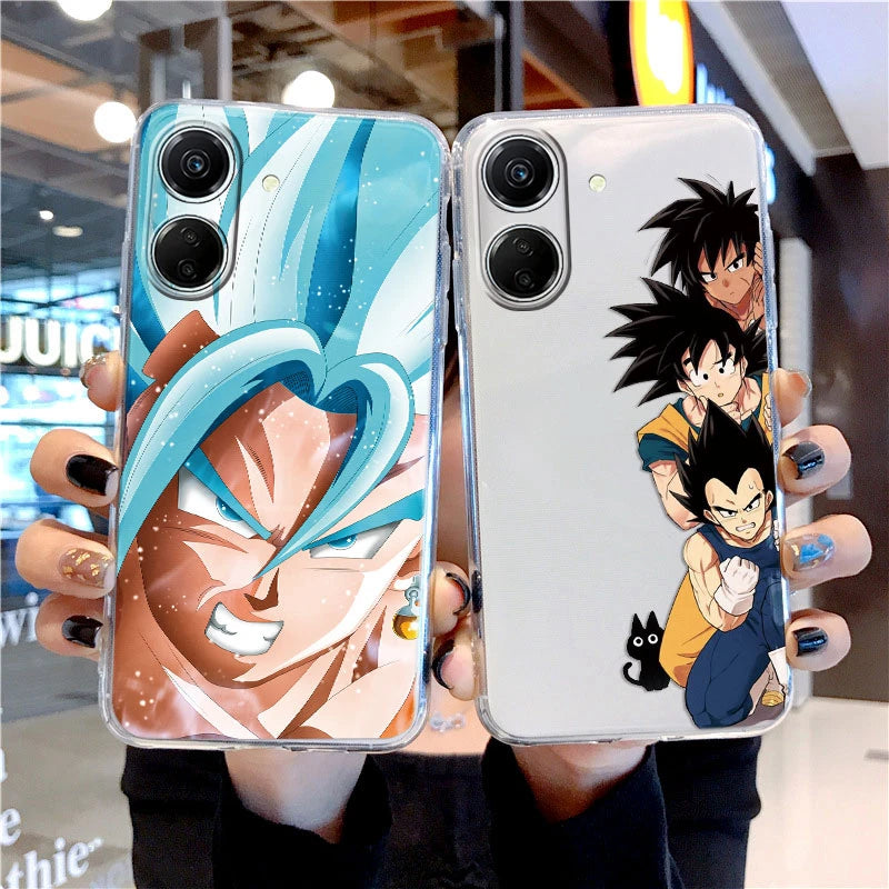 Anime Silicone Case For Xiaomi Redmi 13C 13 C Capa Fundas Soft Bags Transparent Clear Dragons-Balls Son-Gokus Silicone TPU Cover