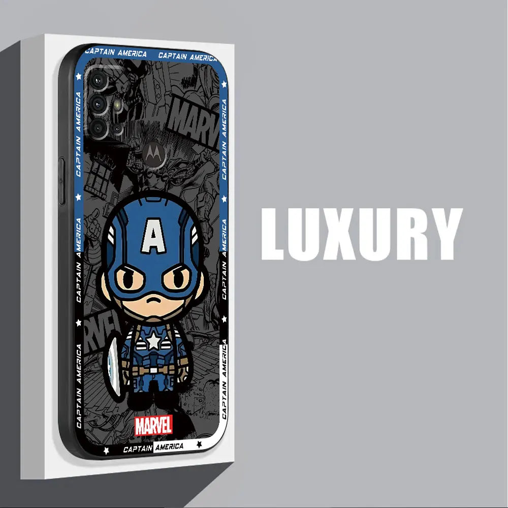 Marvel spiderman Cover Phone Case for Motorola Moto G51 G50 G30 G31 G53 G32 G22 Edge 20 Lite G52 Edge 40 30 Neo G71 5G G72 G60s