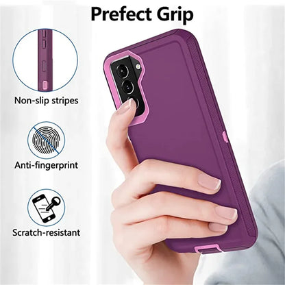 Defender Case for Samsung Galaxy S20 S21 FE S22 S23 S24 Ultra S9 S10 Plus S10E Note 20 9 10 Plus Case ShockProof Aqua Cover