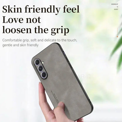 A 54 34 24 14 52 Luxury Sheepskin Leather Case For Samsung Galaxy A54 A34 A24 A14 A52 5G A32 A73 A13 A23 A12 M23 4G Back Cover