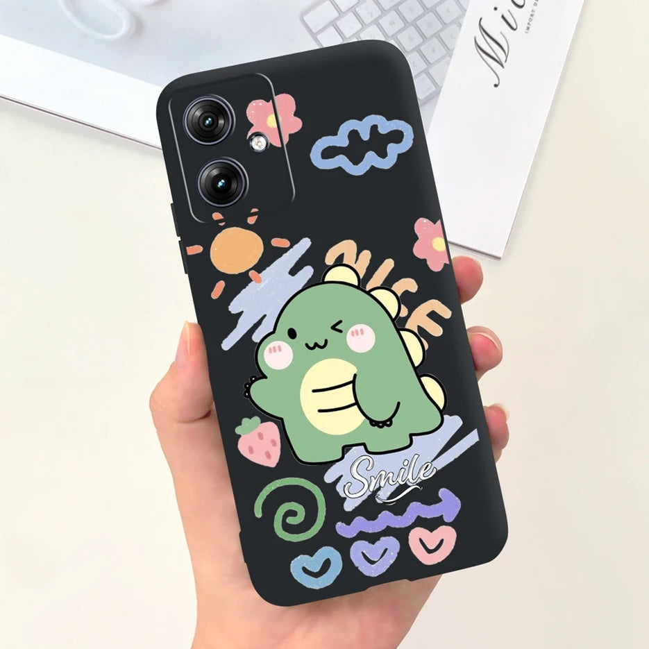 For Motorola Moto G54 Case MotoG84 XT2347 Cute Fashion Cartoon Cover Soft Silicone Phone Case For Moto G84 G 54 84 MotoG54 Shell