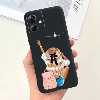 For Motorola Moto G54 Case MotoG84 XT2347 Cute Fashion Cartoon Cover Soft Silicone Phone Case For Moto G84 G 54 84 MotoG54 Shell