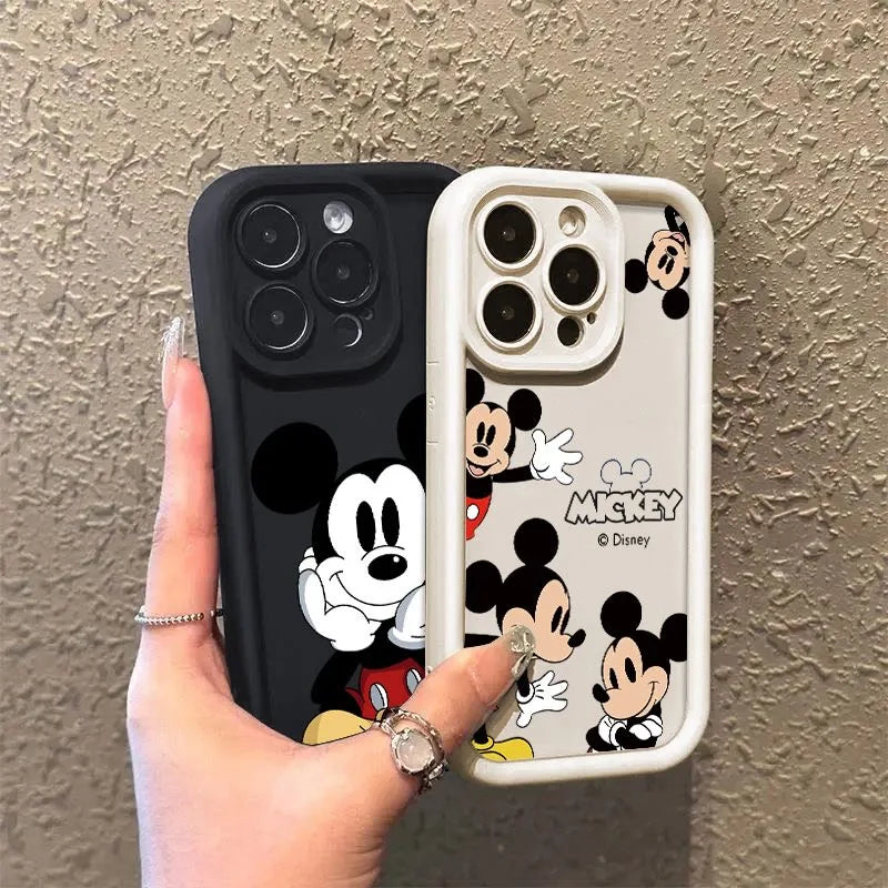 Smile Face Mickey Multistep Soft Phone Case for Motorola Moto G30 G20 E13 G22 G9 Play G14 G54 E22 E22i G04 G24 G34 Cartoon Cover