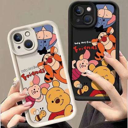 Cartoon Winnie Bear Painting Phone Case For Motorola Moto G54 G14 G9 Play G22 G30 G20 G10 E22 E22i Cover