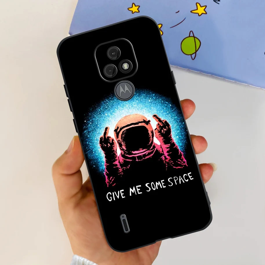 For Motorola Moto E7 Case Cover Moto E7 Power Fashion Astronaut Fundas Silicone Soft Bumper For Moto E7 Plus E7i E 7 Phone Cases