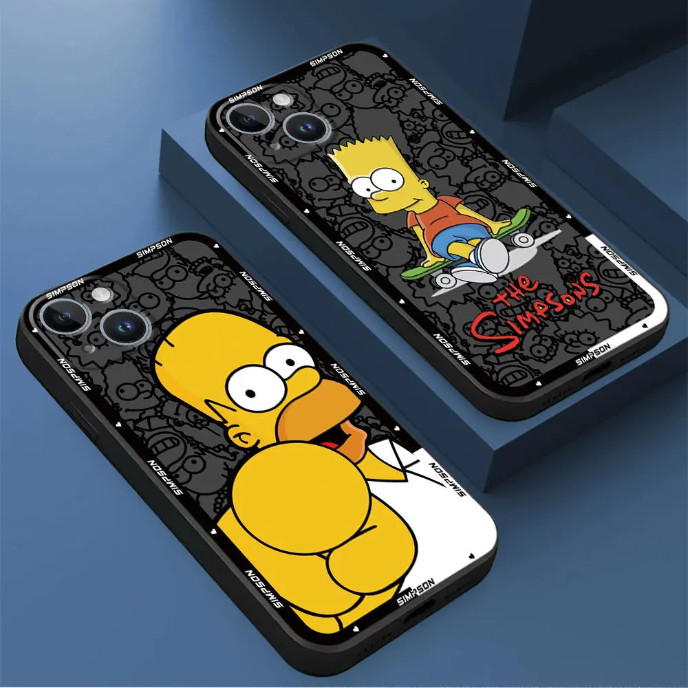 Comic Disney Simpsons Phone Case for Motorola Moto Edge 40 Pro One Fusion Plus Edge 20 Pro G9 Plus Edge 30 Neo G200 5G Cover