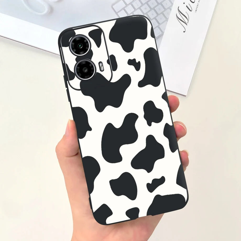 For Motorola Moto G34 / G24 / G04 / G24 Power Phone Case Soft Matte Silicone Cartoon Animal Fashion Bumper For Motorola G24 G04