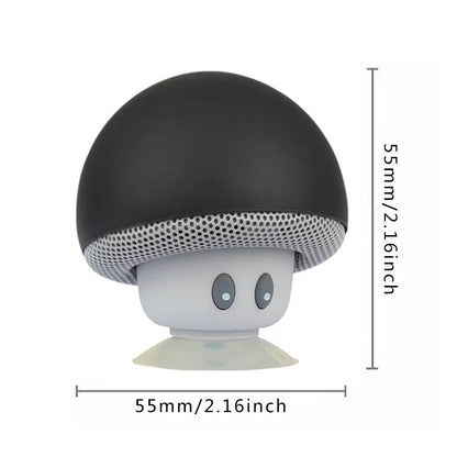 Universal Wireless Mushroom Bluetooth Speaker Sucker Cup Audio Receiver Music Stereo Subwoofer Mp3 Player Holder Speaker
