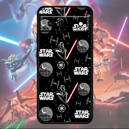 Star Wars Weapon Robot Cool Shockproof Cover For Google Pixel 7 6 6A 5 4 5A 4A XL 5G Pro TPU Soft Silicone Soft Black Phone Case