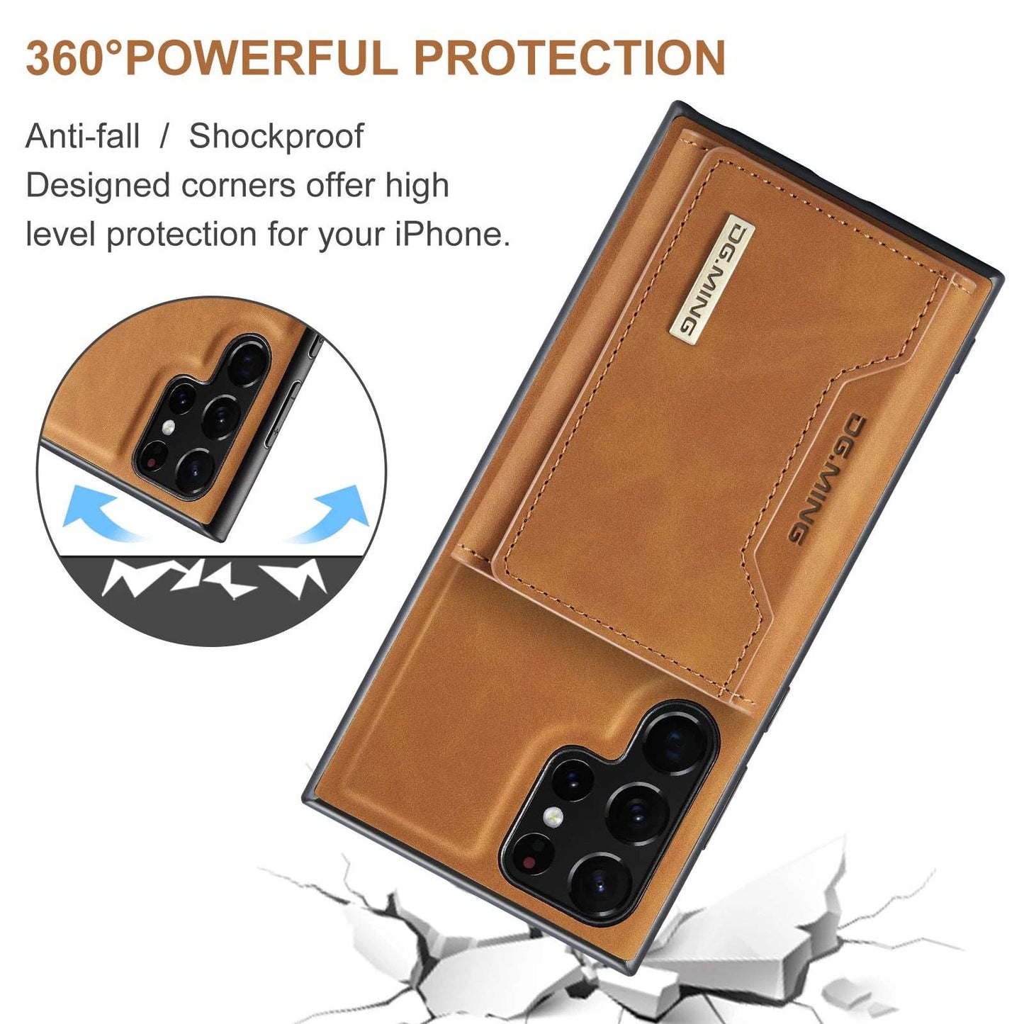 2 IN 1 Detachable Leather Wallet Case For Samsung Galaxy S23 S22 Plus S21 S20 FE Note20 Ultra With Holder Function Protect Cover