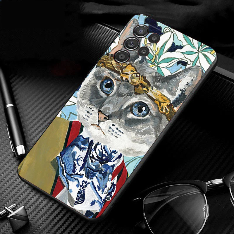 Van Gogh Art Cat Case Samsung Galaxy