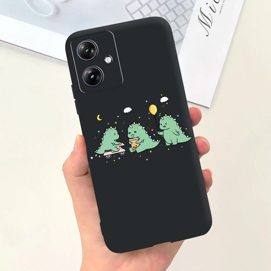 For Motorola Moto G54 Case MotoG84 XT2347 Cute Fashion Cartoon Cover Soft Silicone Phone Case For Moto G84 G 54 84 MotoG54 Shell