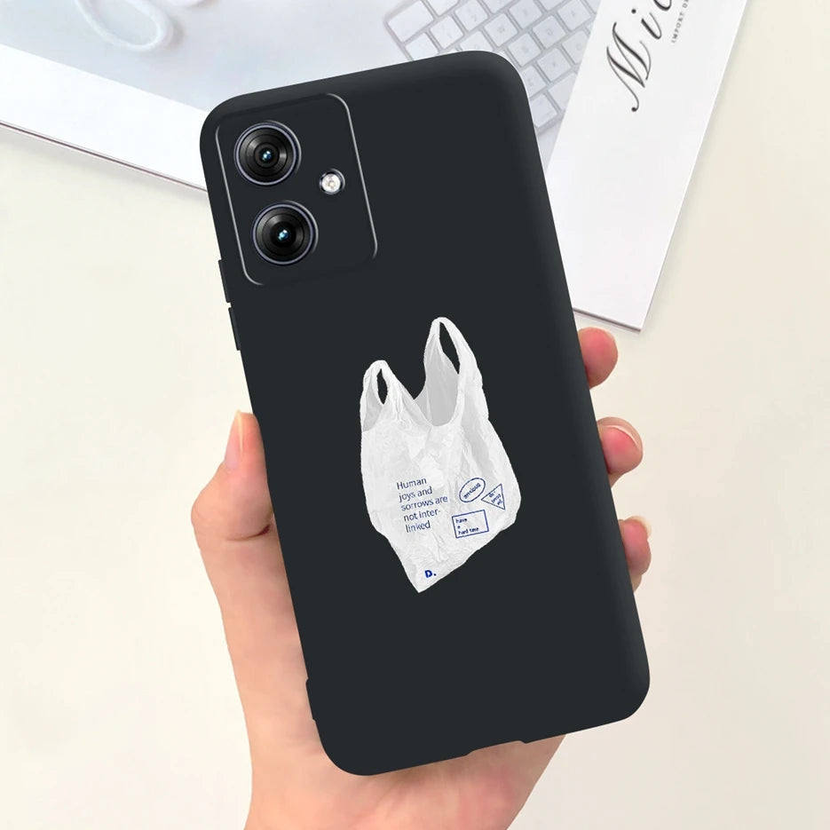 For Motorola Moto G54 Case MotoG84 XT2347 Cute Fashion Cartoon Cover Soft Silicone Phone Case For Moto G84 G 54 84 MotoG54 Shell