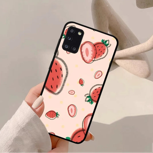 Strawberrie fruit Phone Case For Samsung A 13 21 30 31 32 51 52 53 70 for Huawei Honor 50 60 70 for OPPO vivo