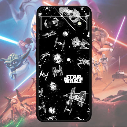 Star Wars Weapon Robot Cool Shockproof Cover For Google Pixel 7 6 6A 5 4 5A 4A XL 5G Pro TPU Soft Silicone Soft Black Phone Case